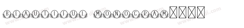 Beautiful Monogram字体转换